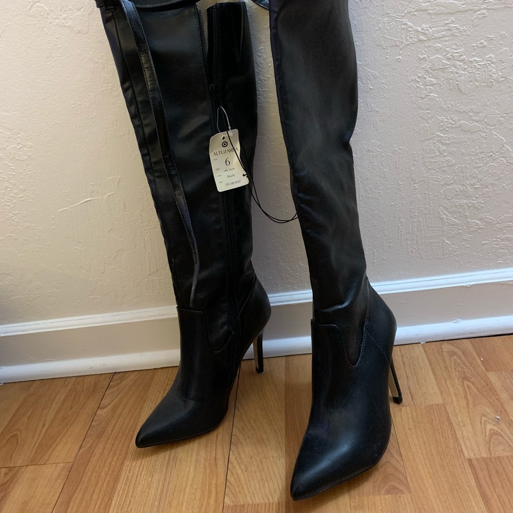BNWT. Altuzarra for Target over the knee boots, size 6.